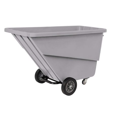 R&B Wire Products Large Utility Tilt Truck, 1 Cubic Yard, Gray TILT-LRG/G